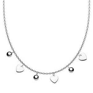 Šperky4U Ocelový náhrdelník s přívěsky - OPD0190-ST