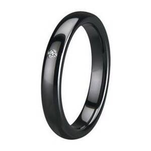 NUBIS® KM1010-4 Dámský keramický prsten černý, šíře 4 mm - velikost 52 - KM1010-4-52