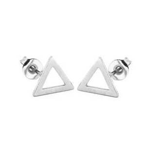 Šperky4U Ocelové náušnice trojúhelníky - OPN1710-ST