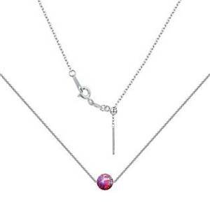 NUBIS® Stříbrný náhrdelník s opálem - kulička 5 mm - NBS02-OP39