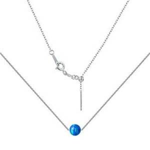 NUBIS® Stříbrný náhrdelník s opálem - kulička 5 mm - NBS02-OP05