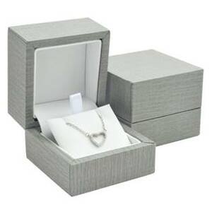 Šperky4U Plastová krabička na náhrdelník - imitace kůže - KR0341