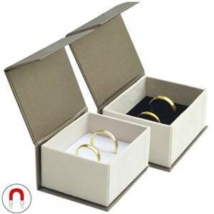 Šperky4U Dárková krabička na snubní prsteny magnetické zavírání - KR0332-BR