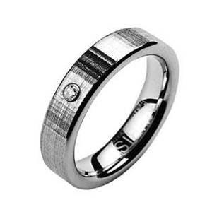 NUBIS® NWF1009 Dámský snubní prsten se zirkonem - velikost 54 - NWF1009-Zr-54