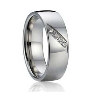 7AE AN1017 Dámský snubní prsten se zirkony - velikost 55 - AN1017-D-55