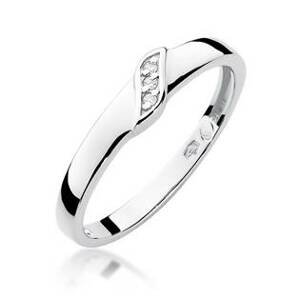NUBIS® Zlatý zásnubní prsten s diamanty - velikost 50 - W-176W-50