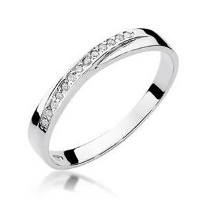 NUBIS® Zlatý prsten s diamanty - velikost 53 - W-305W-53
