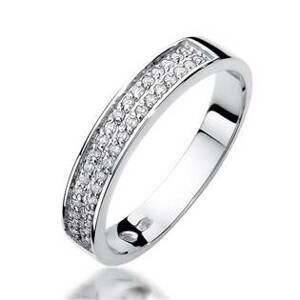 NUBIS® Zlatý prsten s diamanty - velikost 51 - W-410W-51