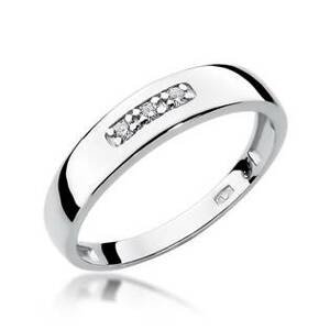 NUBIS® Zlatý zásnubní prsten s diamanty - velikost 52 - W-235W-52