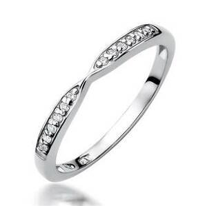 NUBIS® Zlatý prsten s diamanty - velikost 53 - W-425W-53