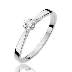 NUBIS® Zlatý zásnubní prsten s diamantem - W-229W0.10