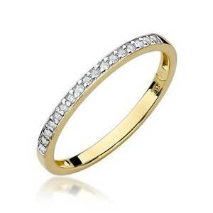 NUBIS® Zlatý prsten s diamanty - velikost 53 - W-306GW-53