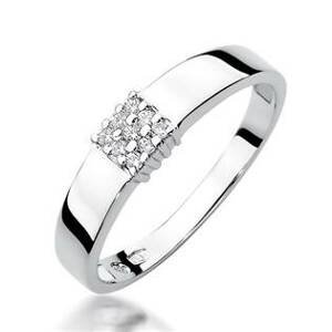 NUBIS® Zlatý prsten s diamanty - velikost 52 - W-417W-52