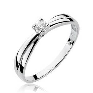 NUBIS® Zlatý zásnubní prsten s diamantem - velikost 55 - W-230W-55