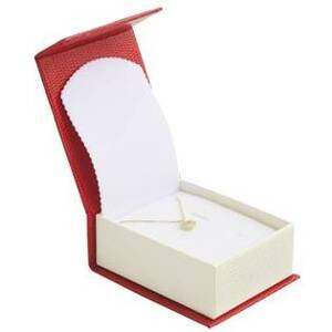 Šperky4U Červená dárková krabička na soupravu šperků magnetické zavírání - KR0366-R