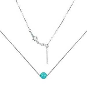 NUBIS® Stříbrný náhrdelník s opálem - kulička 5 mm - NBS02-OP62