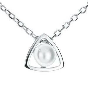 NUBIS® Střibrný náhrdelník s přírodní perlou - NB-2026