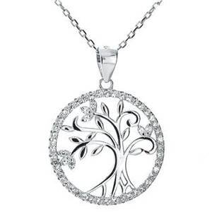 NUBIS® Stříbrný náhrdelník strom života - NB-2052