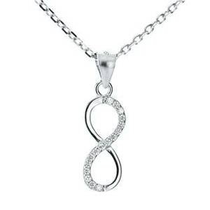 NUBIS® Stříbrný náhrdelník nekonečno - NB-2053