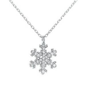 NUBIS® Stříbrný náhrdelník sněhová vločka - NB-2064