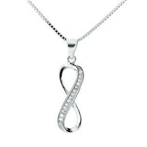 NUBIS® Stříbrný náhrdelník nekonečno - NB-2079