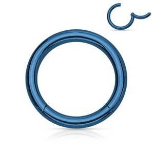 Šperky4U Piercing segment kruh - modrý - K01039B-1206