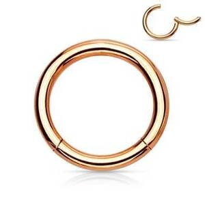 Šperky4U Piercing segment kruh zlacený - K01039RD-1206