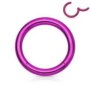 Šperky4U Piercing segment kruh - fialový - K01039A-1209