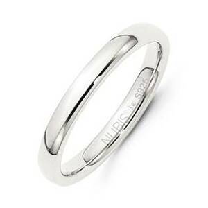 NUBIS® NB101-3 Stříbrný snubní prsten šíře 3 mm - velikost 49 - NB101-3-49