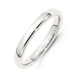 NUBIS® NB101-3 Stříbrný snubní prsten šíře 3 mm - velikost 50 - NB101-3-50
