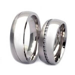 NUBIS® NSS3012 Pánský snubní prsten ocel - velikost 65 - NSS3012-65