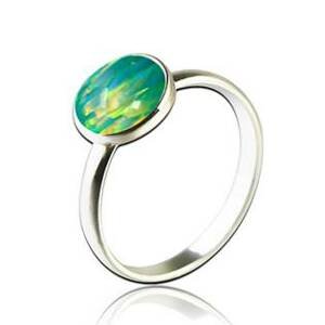 NUBIS® Stříbrný prsten s opálem - velikost 54 - NBP95-OP11-54