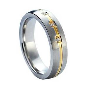 NUBIS® NSS1009 Dámský snubní prsten se zirkony - velikost 48 - NSS1009-Zr-48