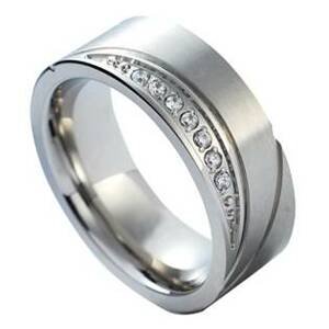 NUBIS® NSS1017 Dámský snubní prsten se zirkonem - velikost 55 - NSS1017-Zr-55