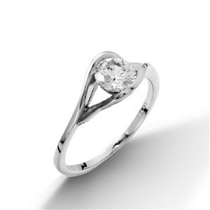 NUBIS® Stříbrný prsten se zirkonem - velikost 60 - NB-5028-60