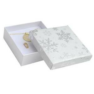 Šperky4U Vánoční dárková krabička na soupravu - bílá - KR0375-WH