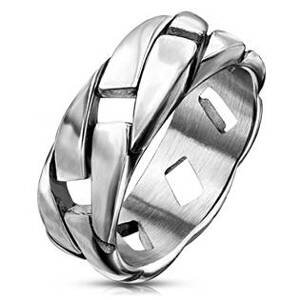 Šperky4U Pánský ocelový prsten - velikost 65 - OPR0146-65