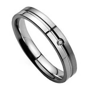 NUBIS® NSS1022 Dámský snubní prsten se zirkonem - velikost 56 - NSS1022-Zr-56