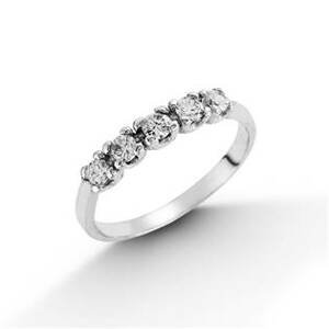 Šperky4U Stříbrný prsten se 5ti zirkony - velikost 60 - ZB22253-60