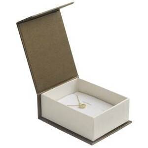 Šperky4U Dárková krabička na soupravu hnědá, magnetické zavírání - KR0382-BR