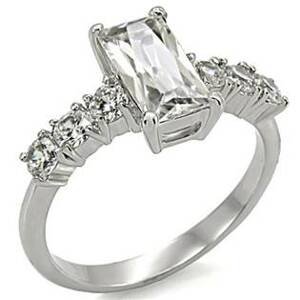 Šperky4U Ocelový prsten se zirkony - velikost 60 - AL-0003-60