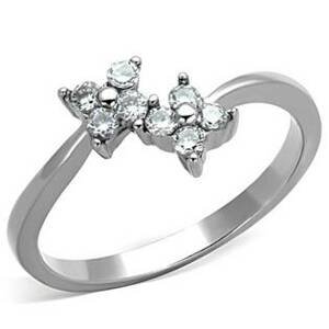 Šperky4U Ocelový prsten se zirkony - velikost 63 - AL-0013-63