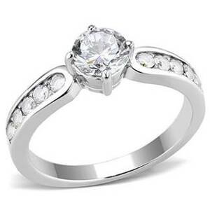 Šperky4U Ocelový prsten se zirkony - velikost 55 - AL-0032-55