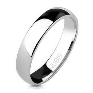 NUBIS® Ocelový prsten, šíře 4 mm - velikost 73 - NSS1011-73