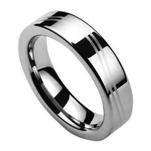 NUBIS® NWF1042 Dámský snubní prsten wolfram - velikost 55 - NWF1042-5-55