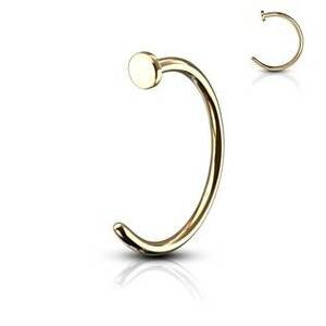 Šperky4U Pozlacený piercing do nosu - N01146-0806