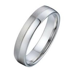 NUBIS® NSS3017 Dámský snubní ocelový prsten šíře 4 mm - velikost 62 - NSS3017-62