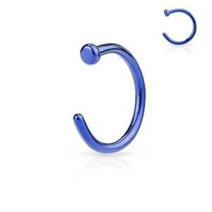 Šperky4U Piercing do nosu - kruh modrý - N01120-0608B