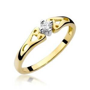 NUBIS® Zlatý prsten s diamantem - W-013G