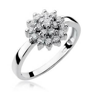 NUBIS® Zlatý zásnubní prsten s diamantem - W-004W